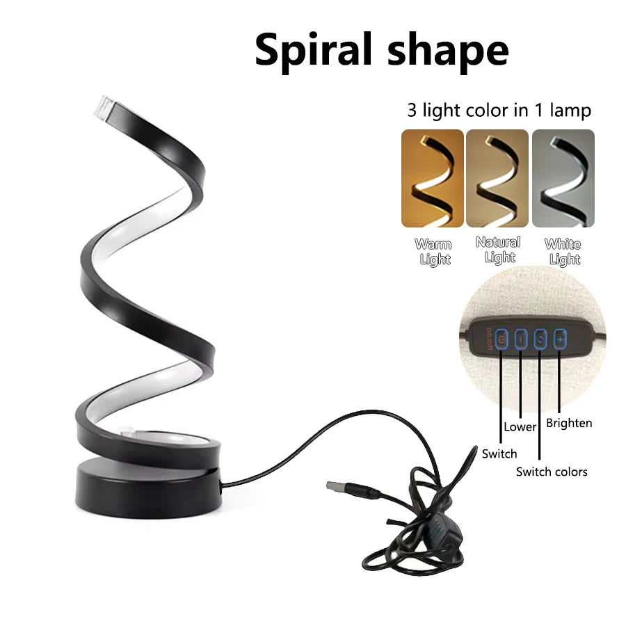 Creative LED Desk Reading Lamp with Dimmable Feature - Smarsty