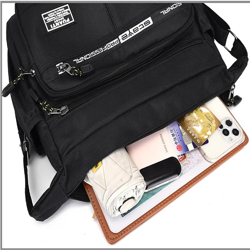 Mens Messenger Bag Crossbody Satchel Waterproof Oxford - Smarsty