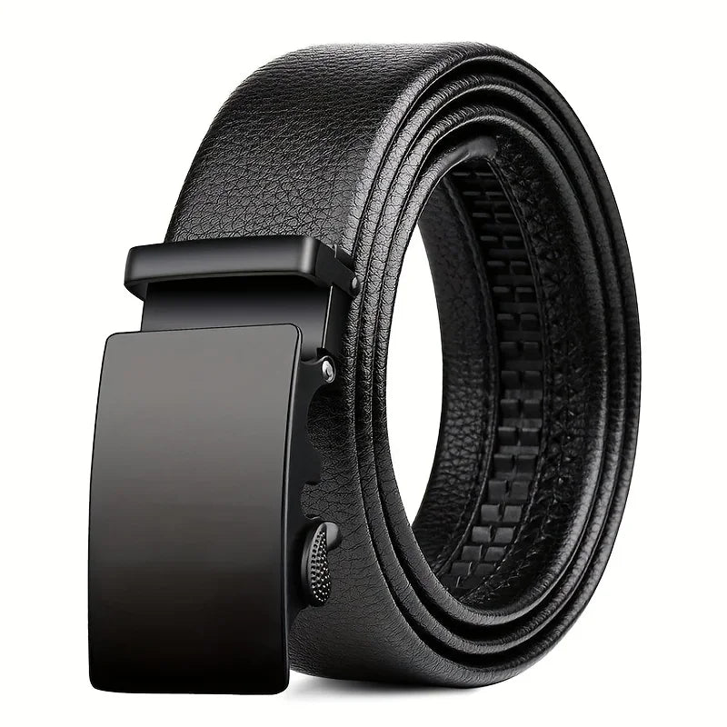 Men's Automatic Buckle PU Belt Casual Business Style - Smarsty