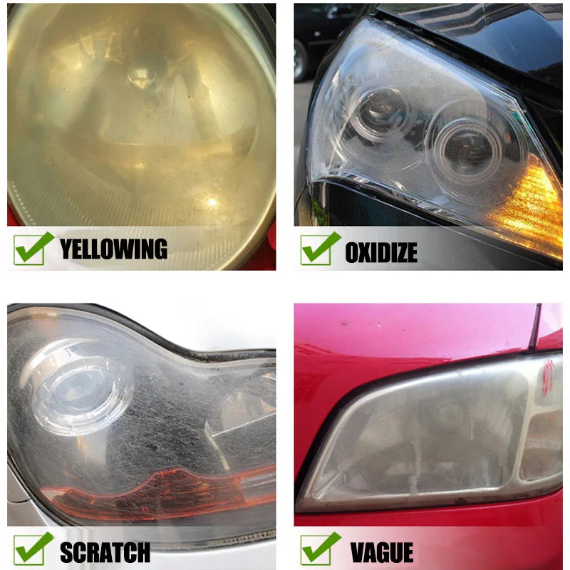 Car Headlight Restoration Polishing Kits Headlamp Repair Kits Car Light Polisher Cleaning Paste Car Paint Care Refurbish Agent - Smarsty