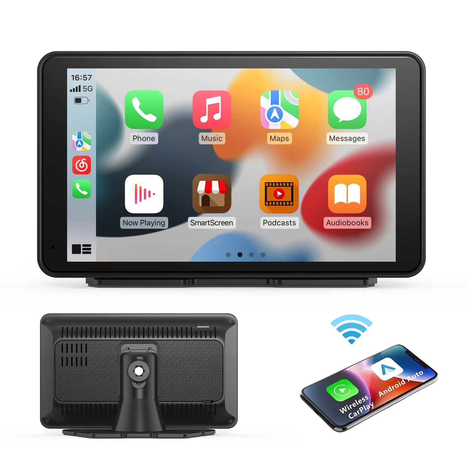 Wireless CarPlay Receiver With 10 Inch Touchscreen - Smarsty
