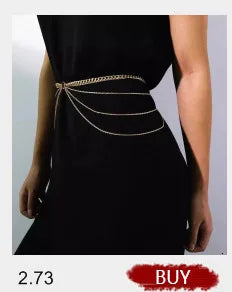 PuRui Sexy Crystal Glass Belly Chain for Women - Smarsty