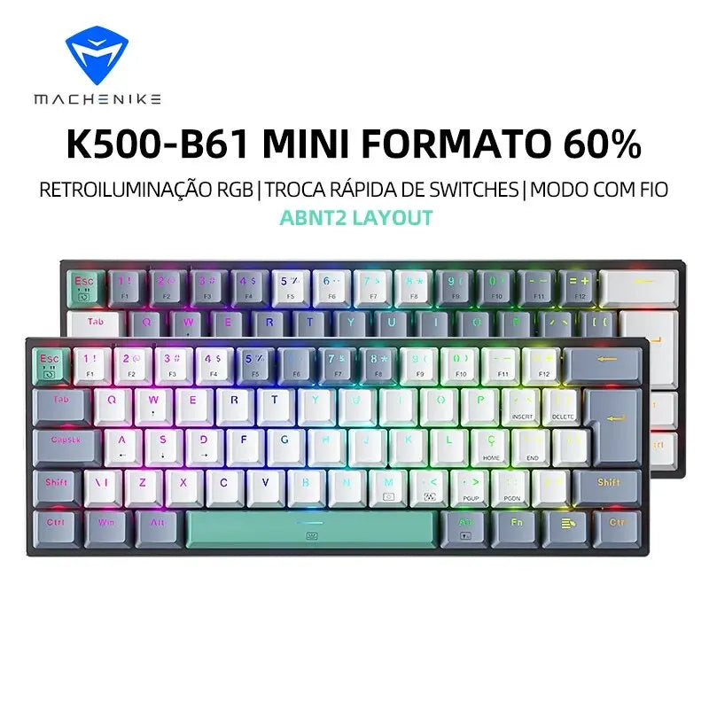 60 Percent Mechanical Keyboard With RGB Colorful Backlight