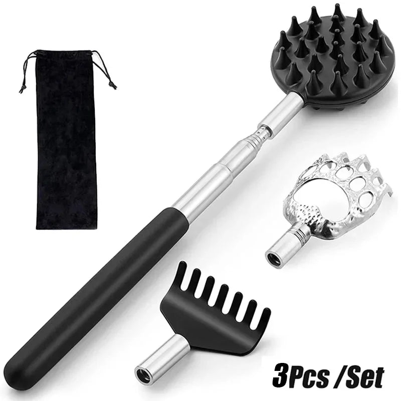 Telescopic Back Scratcher Massager Kit for Itch Relief - Smarsty