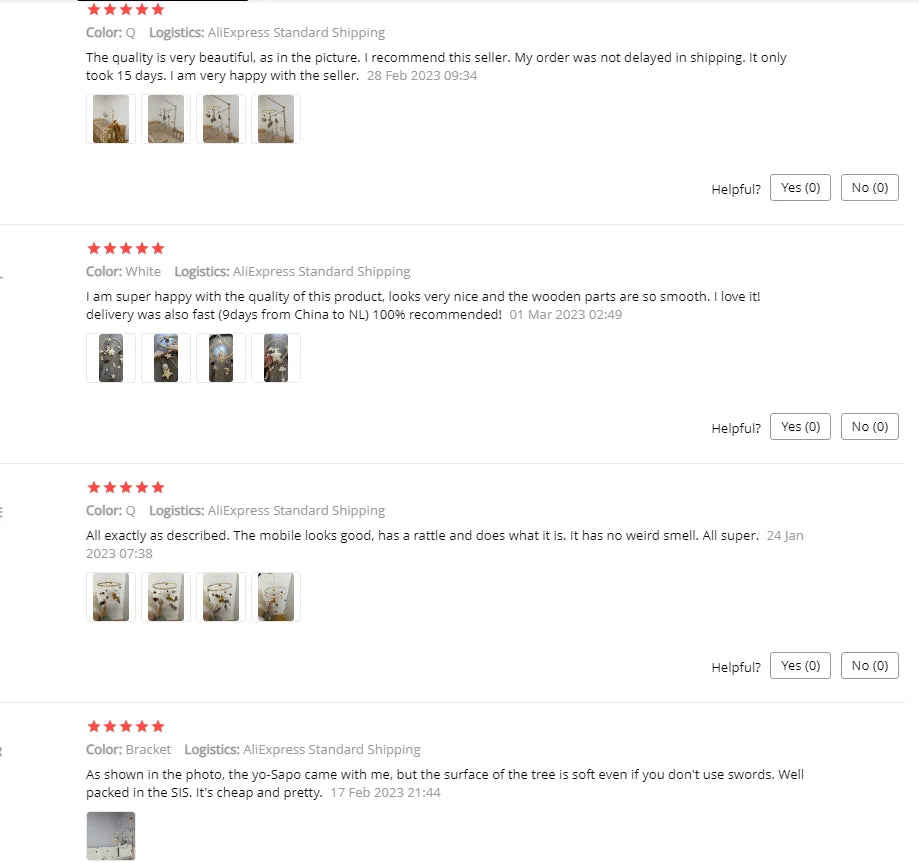 Baby Crib Mobile Bed Bell Rattle Toys Wooden Crochet Stars Pendant Bed Bell Toys Newborn Comfort Crib Bracket Hanging Toys Gifts by Smarsty