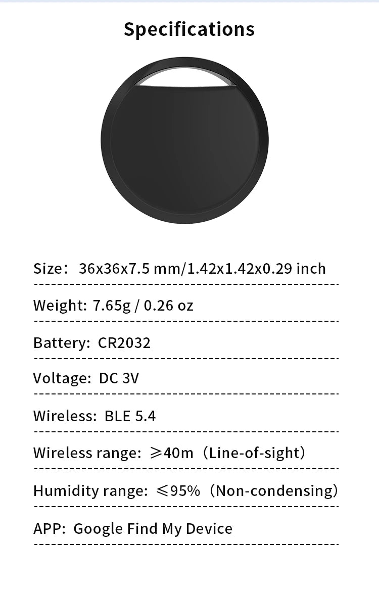 Bluetooth GPS Tracker for Android Key Finder and Pet Locator - Smarsty