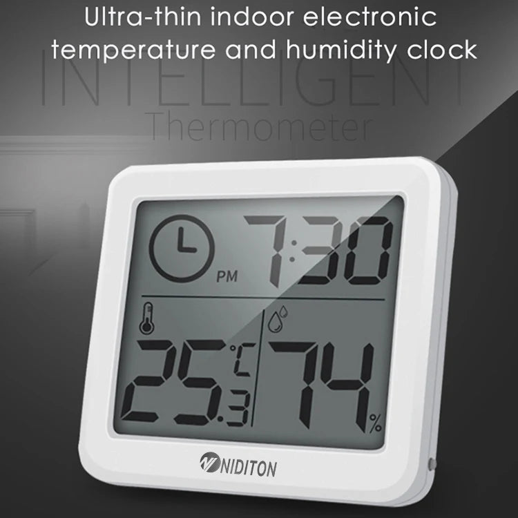 Digital Clock Desk Clock with Temperature and Humidity Display - Smarsty