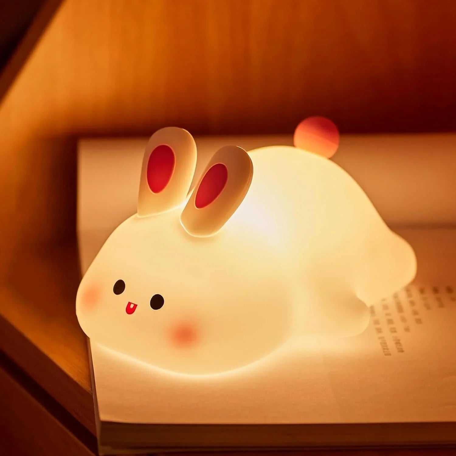 Cute Silicone Rabbit LED Night Light for Kids - Smarsty