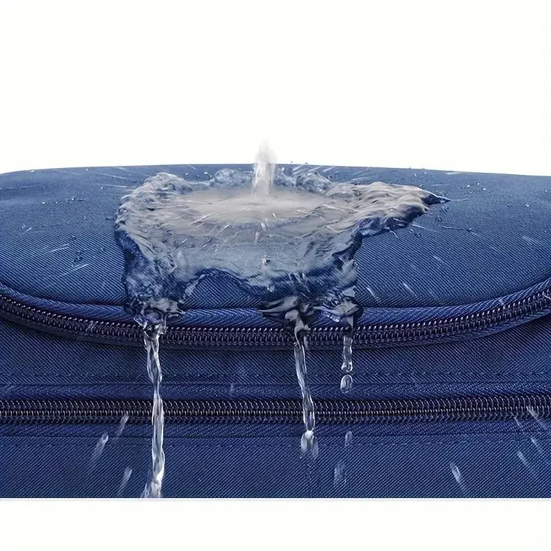 Leather Toiletry Bag for Men Women Dopp Kit Mens Hanging Toiletry Bag Travel Toiletry Bag for Traveling Large Cosmetic Bag for T - Smarsty