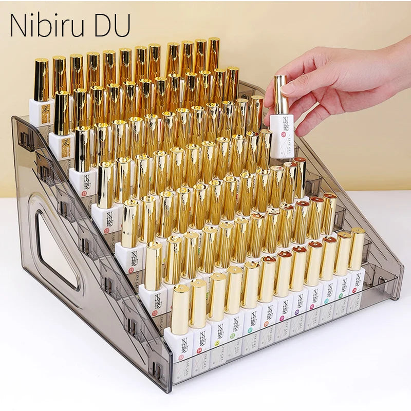Acrylic Nail Polish Display Organizer Shelf Clear Design - Smarsty