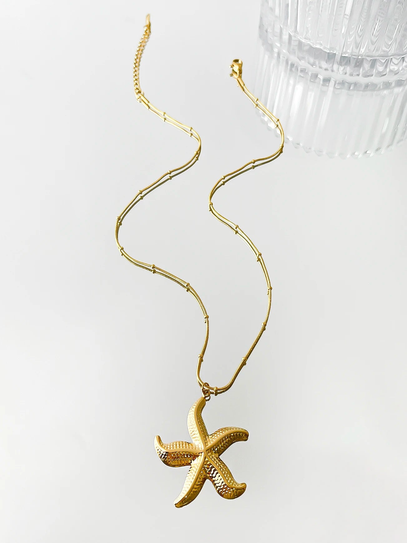 Minimalist Starfish Pendant Necklace for Beach Parties - Smarsty