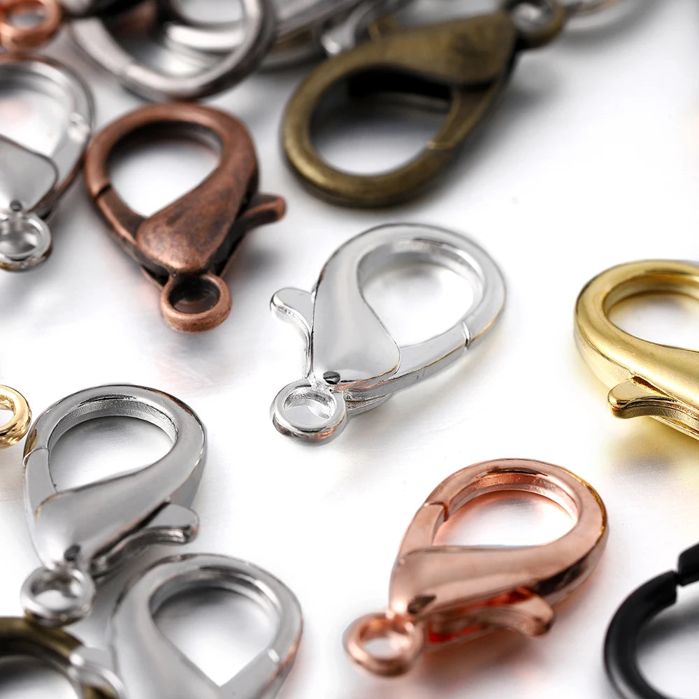 100pcs Lobster Clasps Jewelry Findings for DIY Making - Smarsty