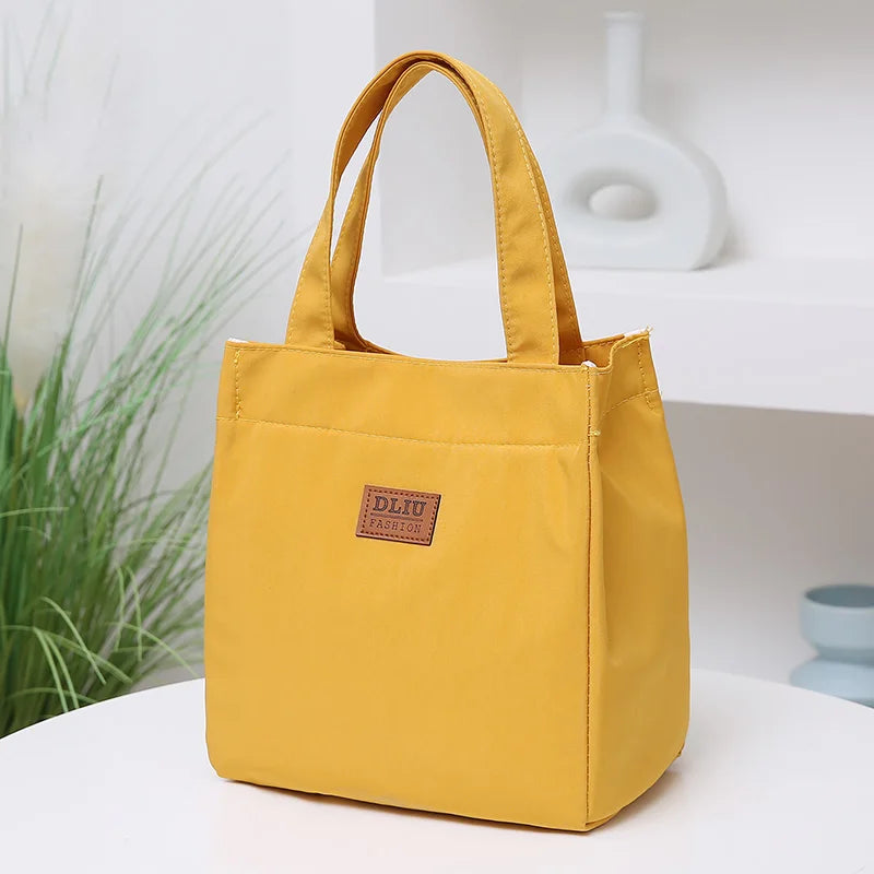 Large Insulated Lunch Bag With Aluminum Foil Top Handle - Smarsty