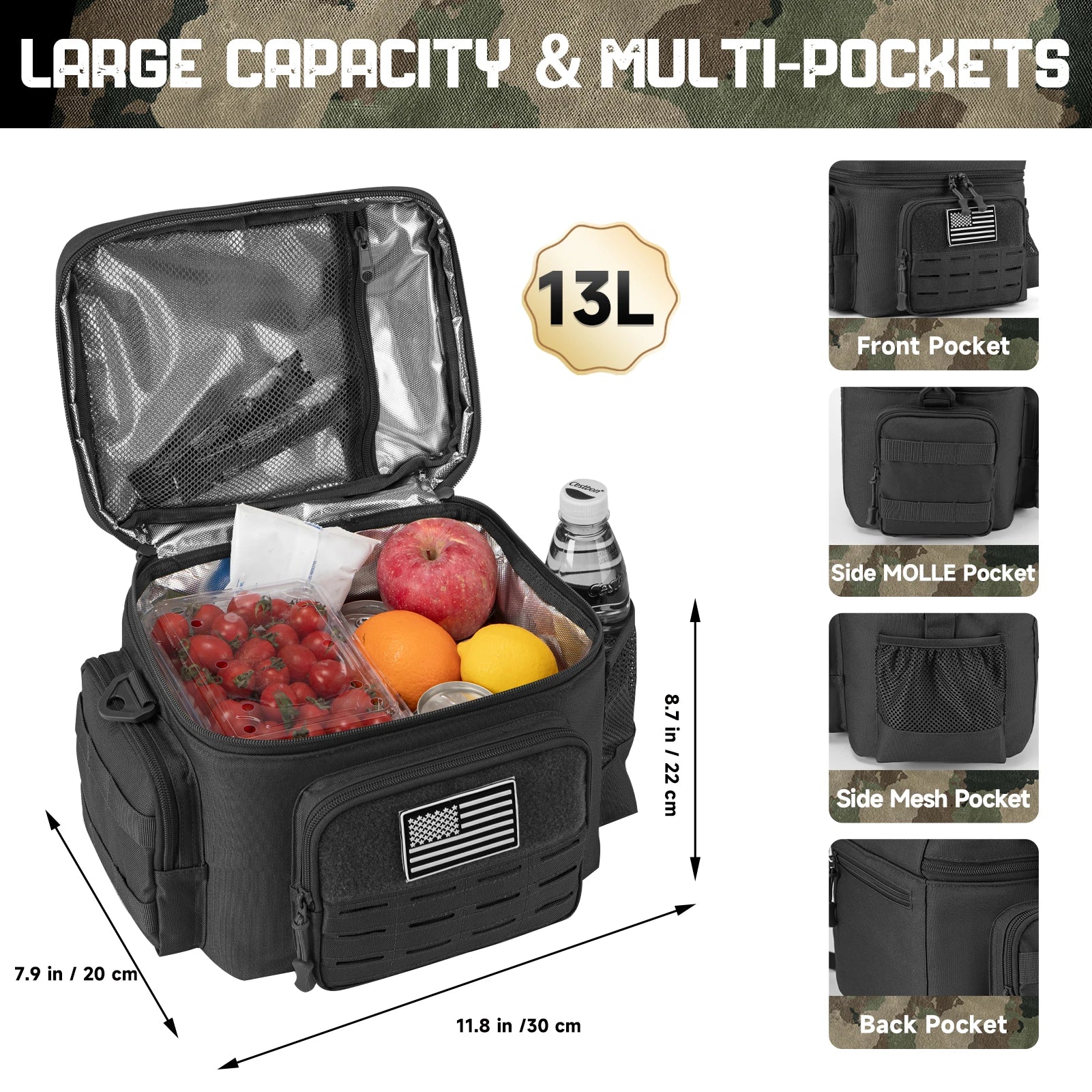 Outdoor Thermal Cooler Bag Insulated Lunch Box For Men - Smarsty