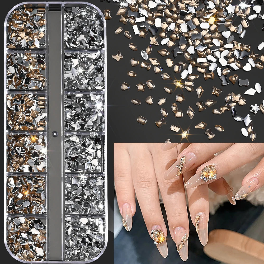 Ocean Gold Nail Art Charms for Stunning Manicure - Smarsty