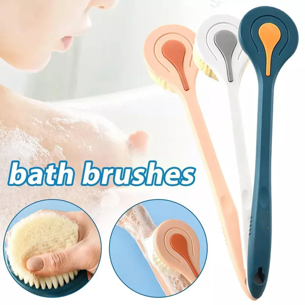 Soft Hair Bath Brush with Long Handle for Easy Scrubbing - Smarsty