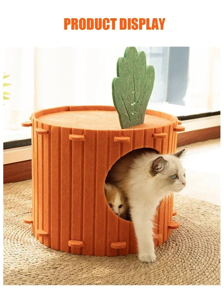 Large Space Felt Cat Nest for Comfortable Rest - Smarsty