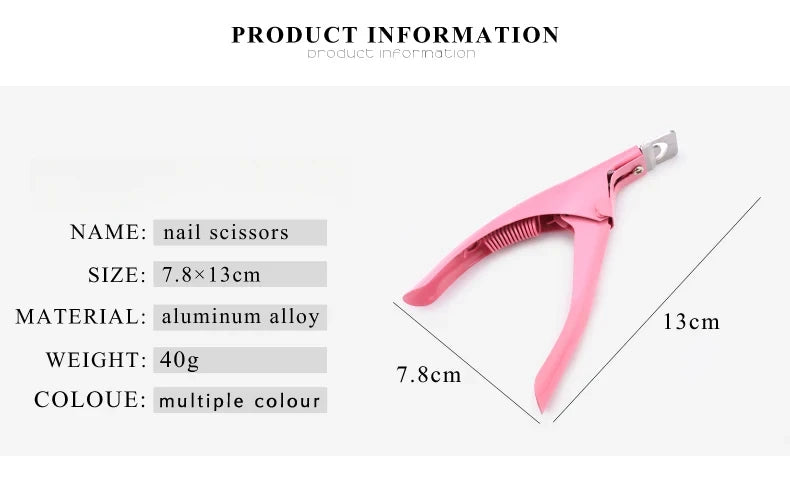 Professional Stainless Steel False Nail Clippers for Precise Trimming - Smarsty