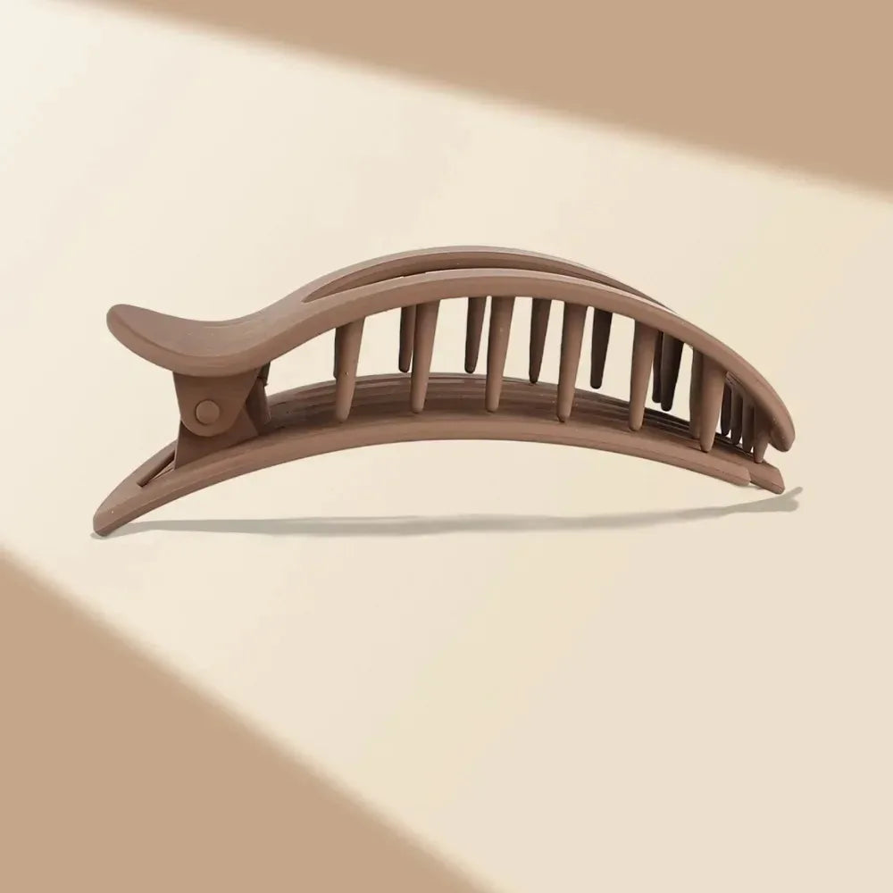 Fashionable Leopard Matte Hair Claw Clip for Women - Smarsty