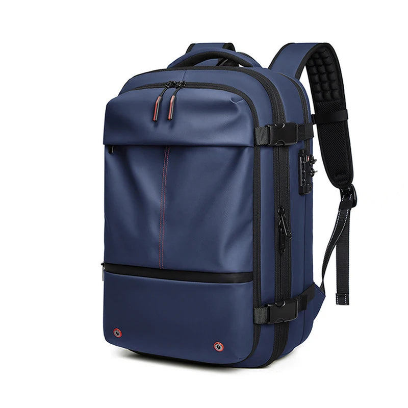 Travel Men 17 inch Laptop Backpack vacuum compression Backpack Business Large Capacity school Backpack expand outdoor backpack - Smarsty