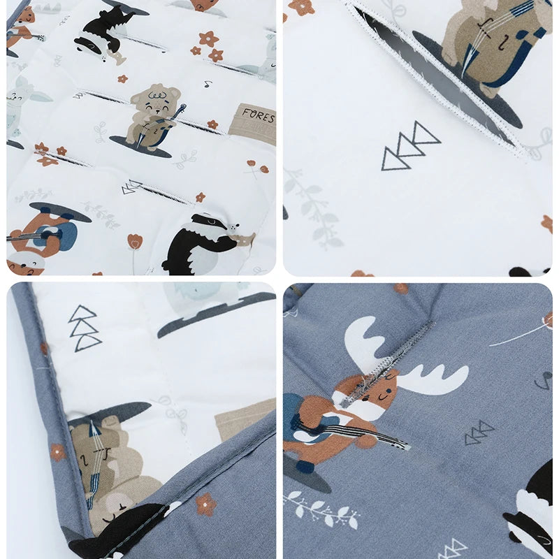 Comfortable Cotton Baby Stroller Pad Four Seasons General Soft Seat Cushion Child Cart Seat Mat Kids Pushchair Cushion For 0-27M by Smarsty