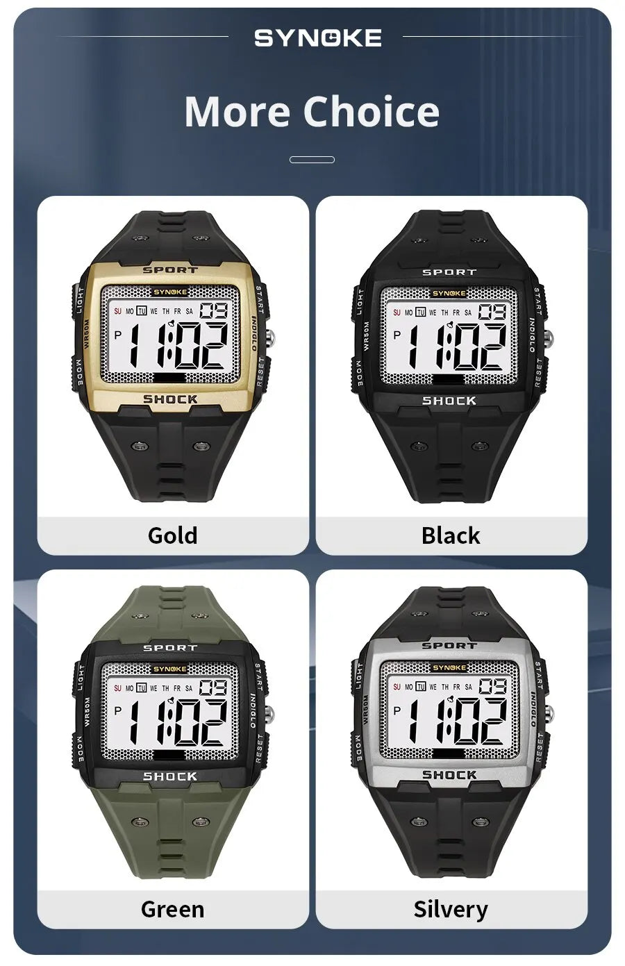 SYNOKE Waterproof Sports Watch with Night Glow Feature - Smarsty