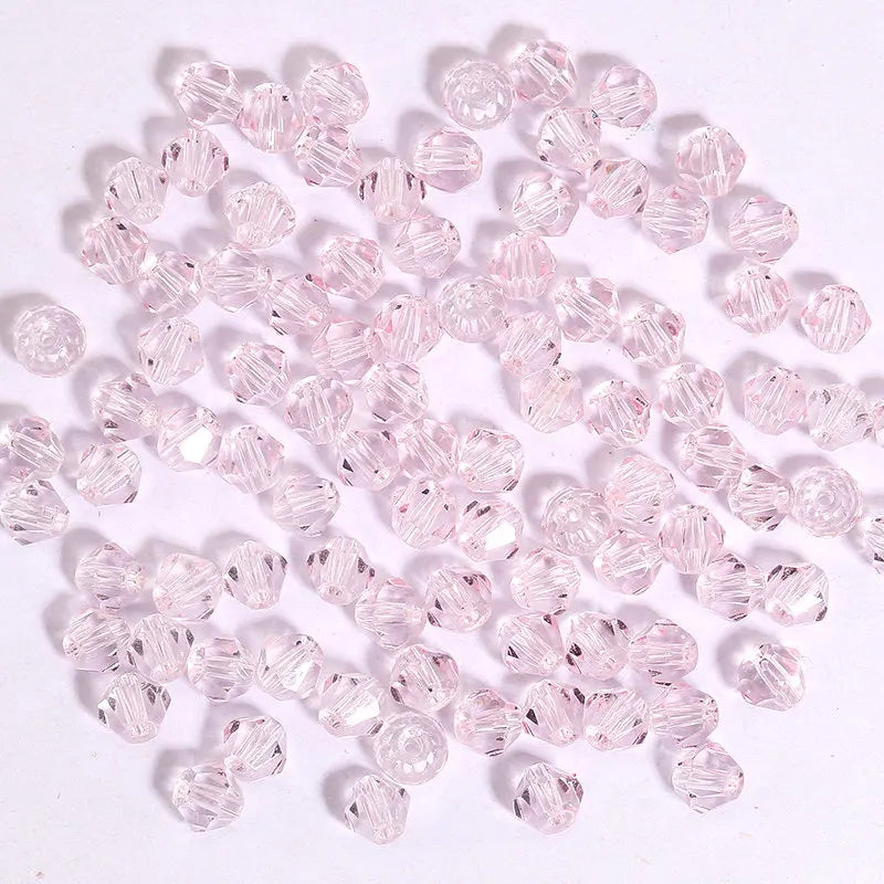 100Pcs 4MM Glass Bicone Beads for Jewelry Making - Smarsty