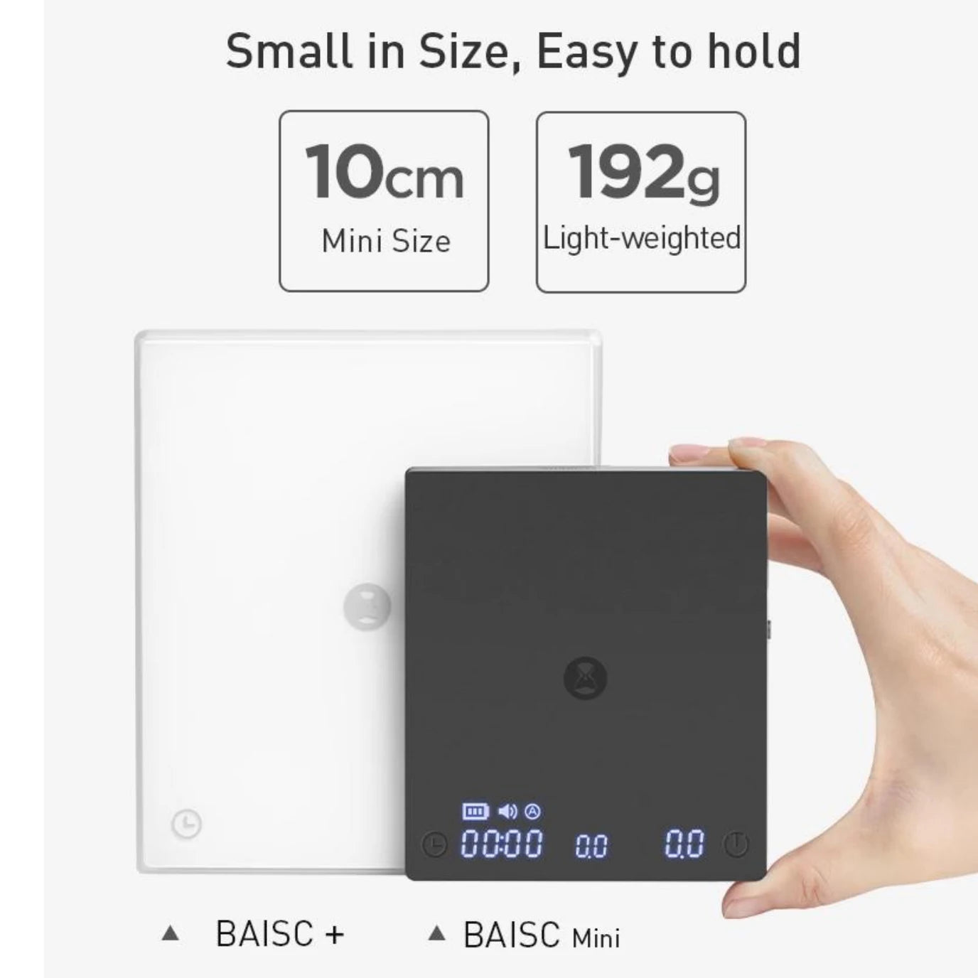 TIMEMORE Store Black Mirror Mini New Espresso Coffee Food Kitchen Scale With Time USB Light Weight Digital Scale by Smarsty