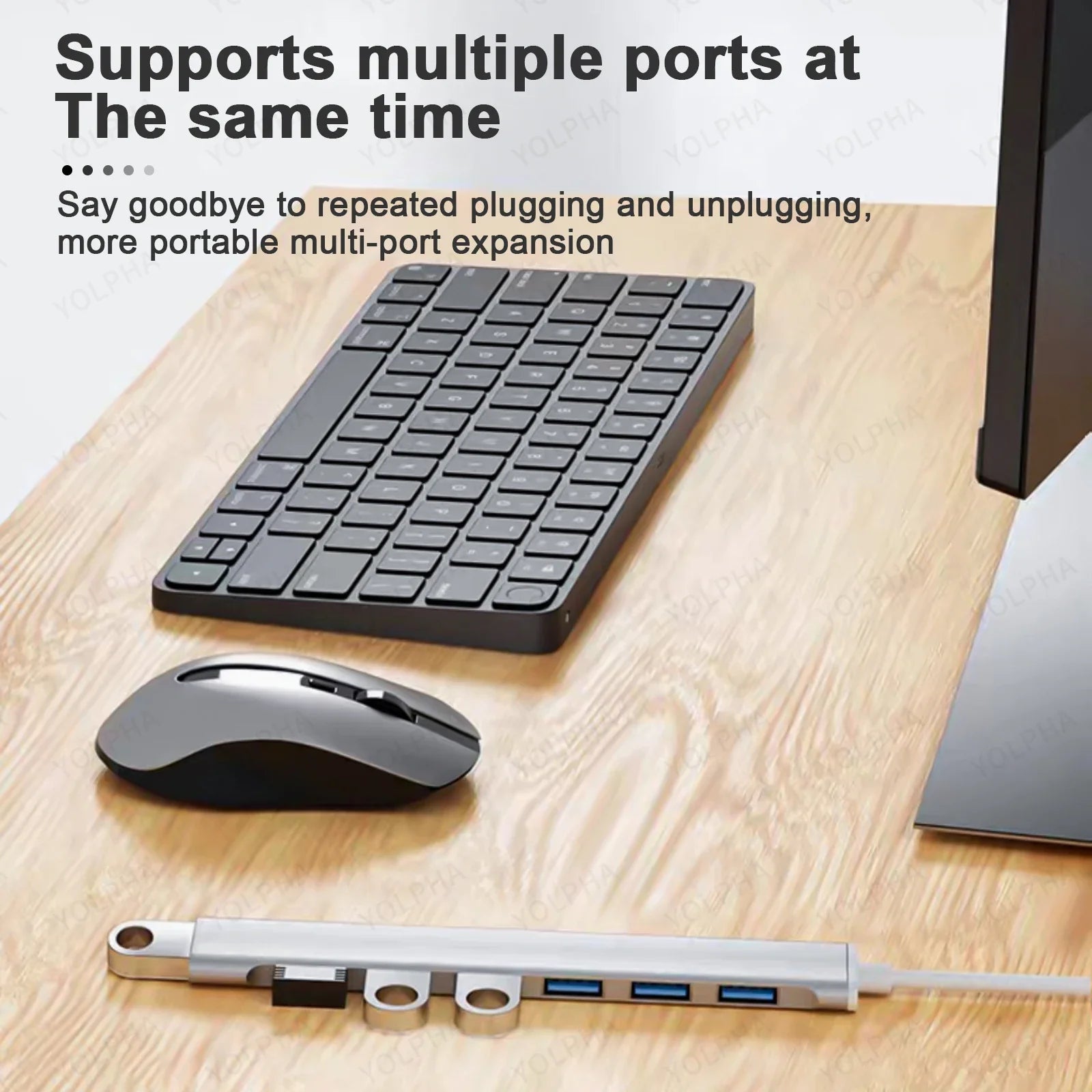 7 Port USB C Hub With 5Gbps High Speed PerformancePlus