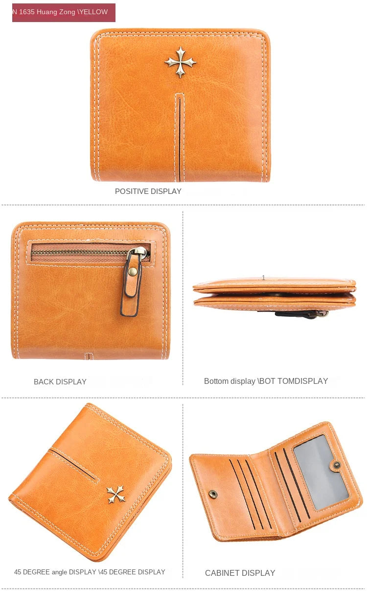 2023 New Mini Women Wallets Free Name Engraving Fashion Small Wallets Zipper PU Leather Quality Female Purse Card Holder Wallet