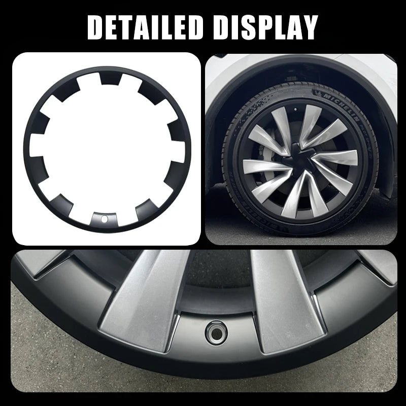 For Tesla Model Y Juniper 2025 20 Inch Rim Wheel Hub Protection Patch Protectors Helix 2.0 Wheel Guard Cover Auto Exterior ABS