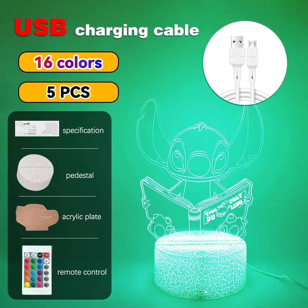 3D Illusion LED Night Light with Remote Control - Smarsty