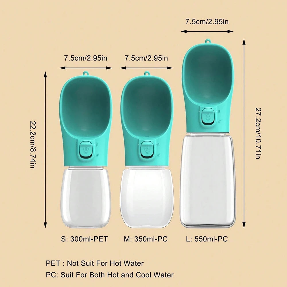 Portable Leakproof Dog Water Bottle for Hiking - Smarsty