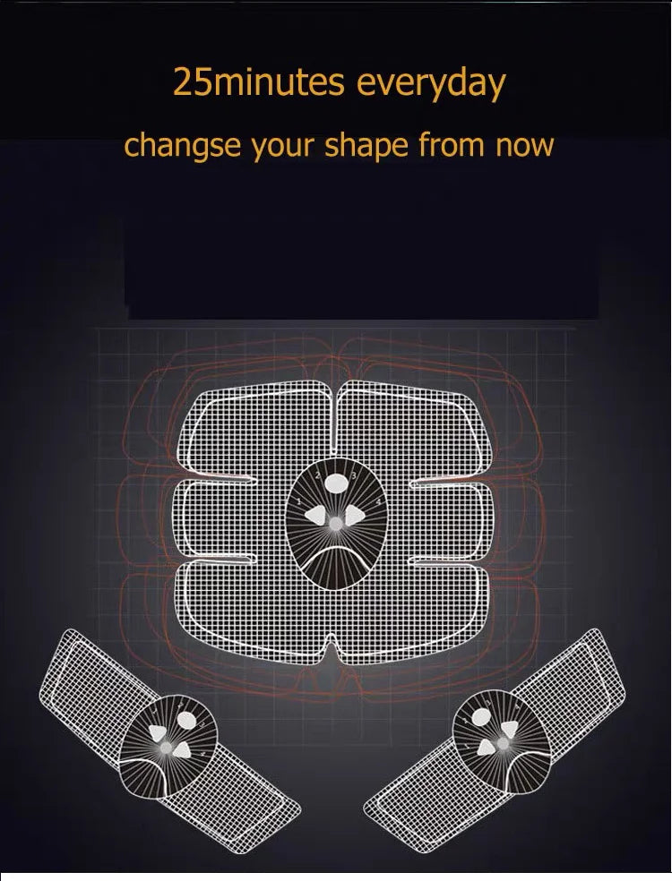 Wireless Muscle Stimulator Pads for Body Slimming - Smarsty