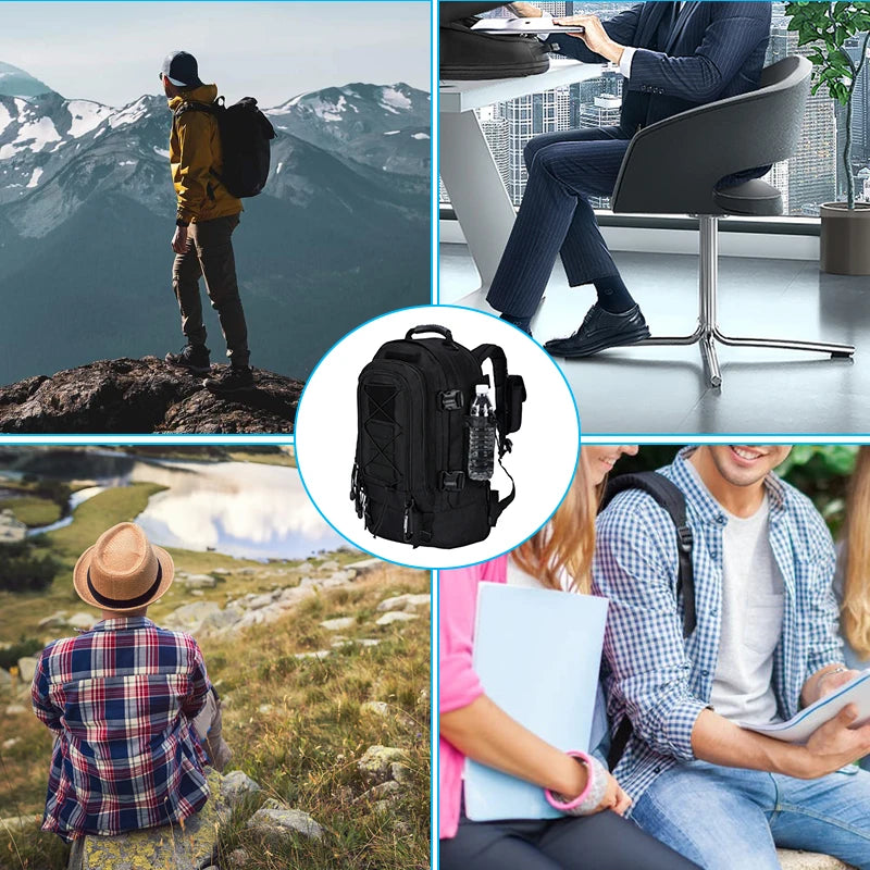 60L Military Tactical Backpack Army Molle Assault Rucksack Outdoor Travel Hiking Rucksacks Camping Hunting mochila hombre