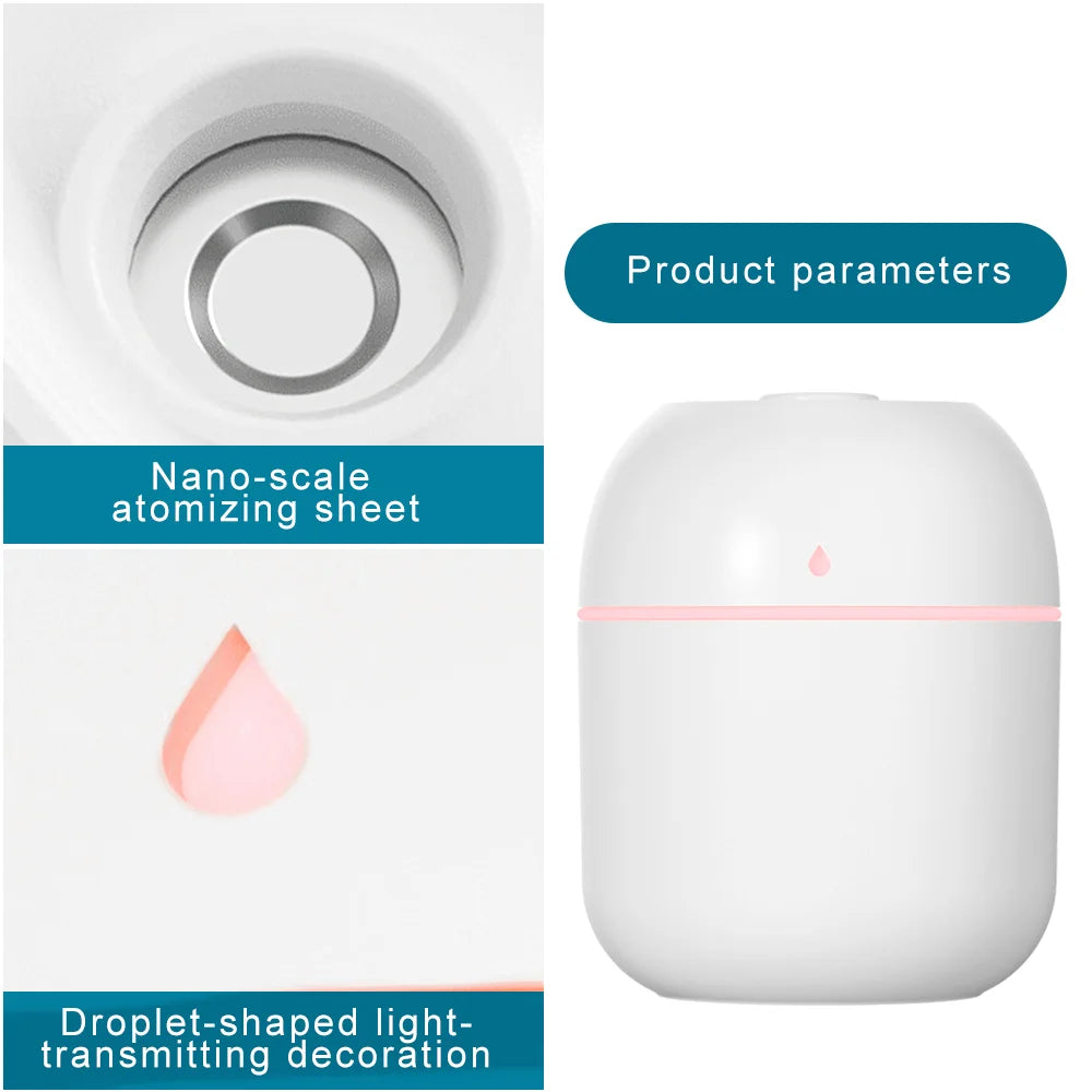 Mini Portable USB Humidifier for Quiet Indoor Comfort - Smarsty
