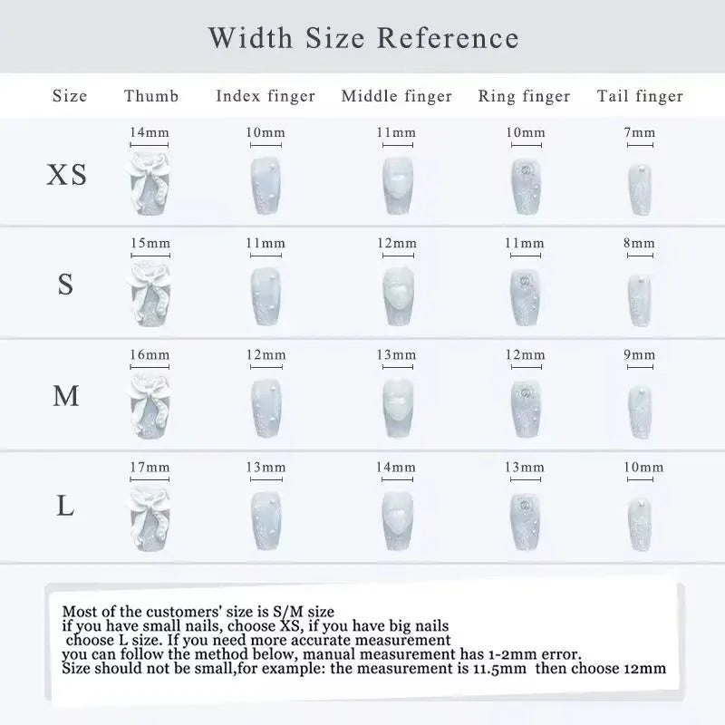 10Pcs Handmade French Almond Press On Nails with Cherries Design - Smarsty