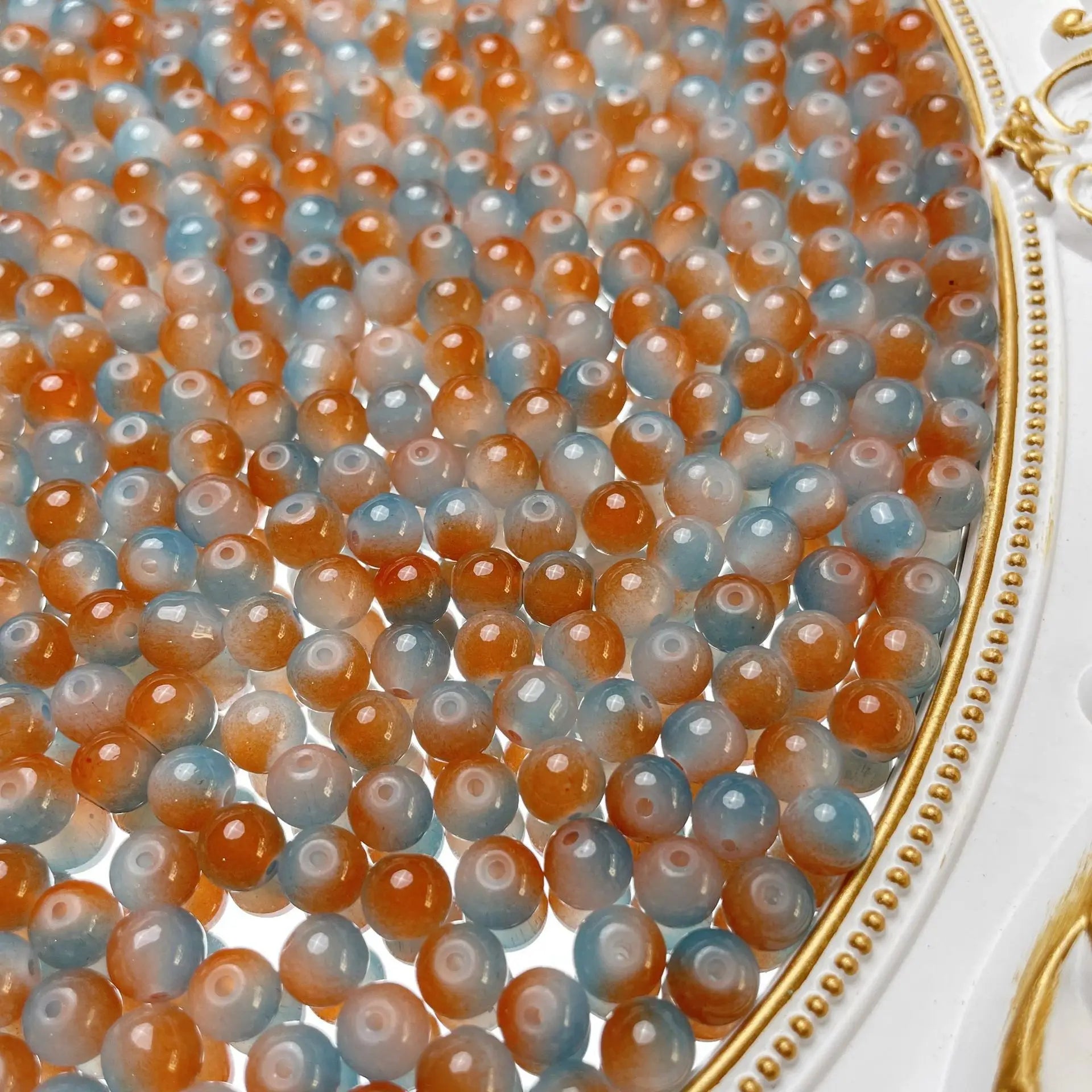 8mm Multicolor Glass Beads for Handmade Jewelry - Smarsty