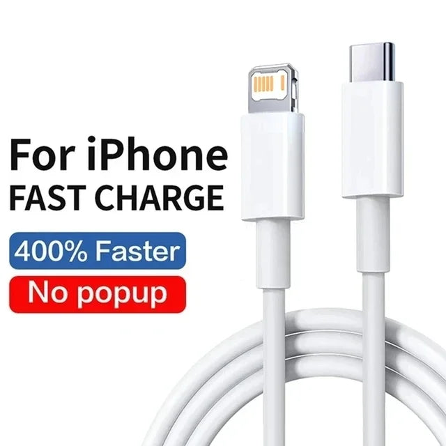 20W PD USB to Lighting USB C to Lighting Fast Charger Cable For Apple iPhone 14 13 12 11 Pro Max X XR Plus iPad Data Sync Line - Smarsty
