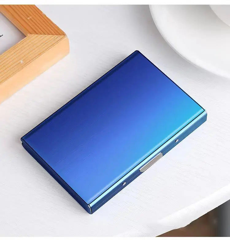 Card Holder Wallet Minimalist Slim Metal RFID Blocking Card Protector Pop Up Credit Card Wallets for Men