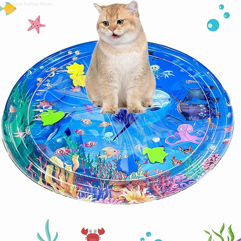 Inflatable Pet Water Play Mat for Cats and Dogs - Smarsty