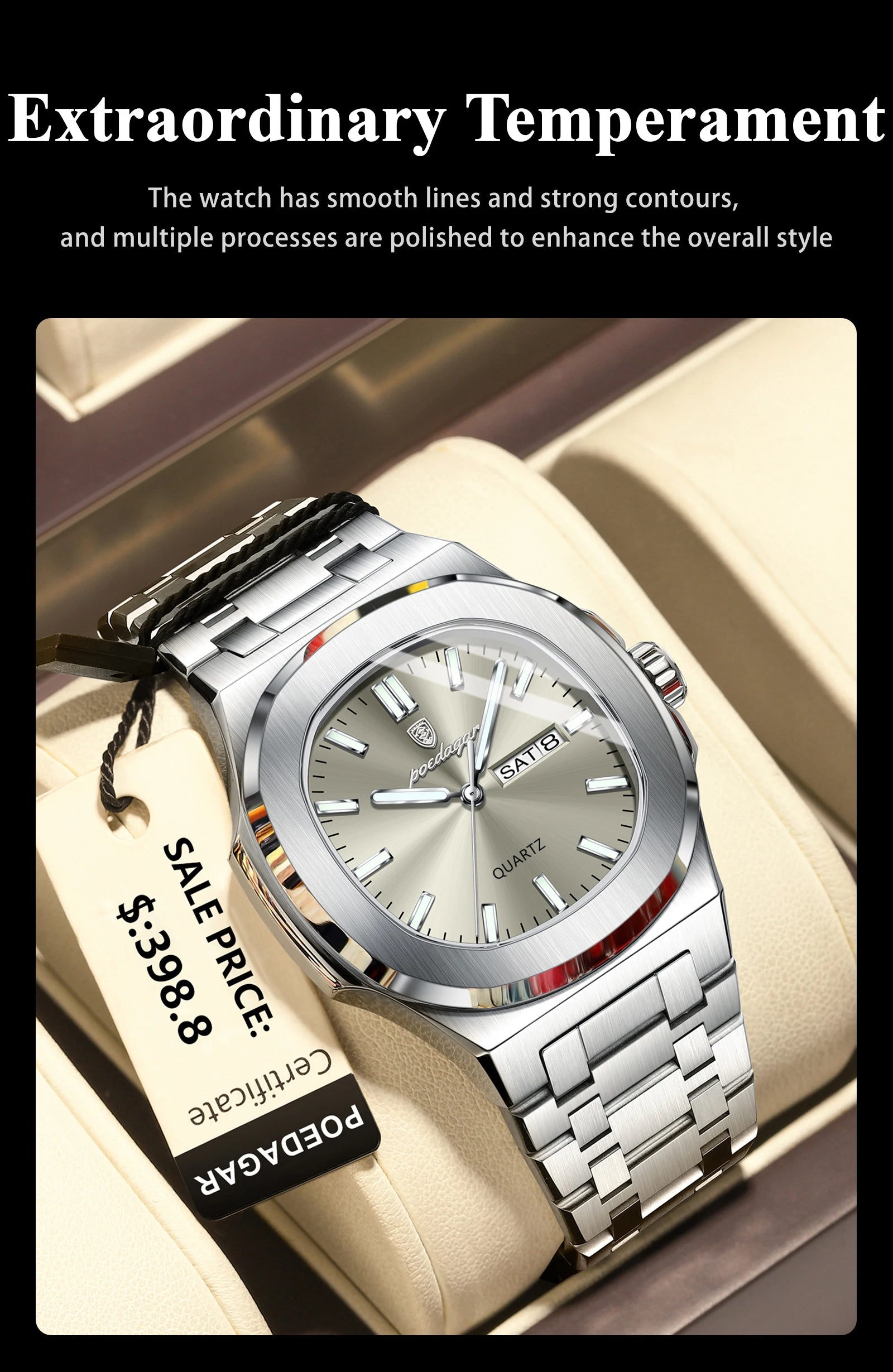 Luxury Waterproof Military Men's Watch with Luminous Feature - Smarsty