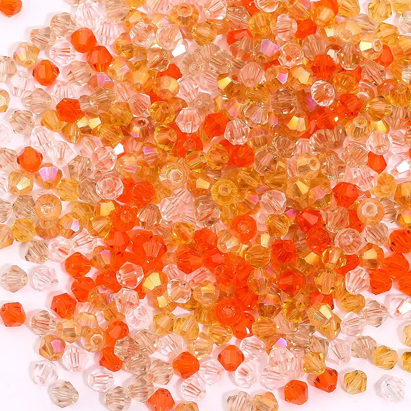 100Pcs 4MM Glass Bicone Beads for Jewelry Making - Smarsty