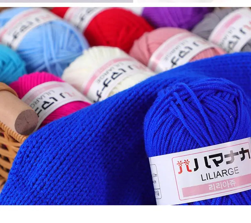 Soft Cotton Knitting Yarn for DIY Baby Sweaters - Smarsty