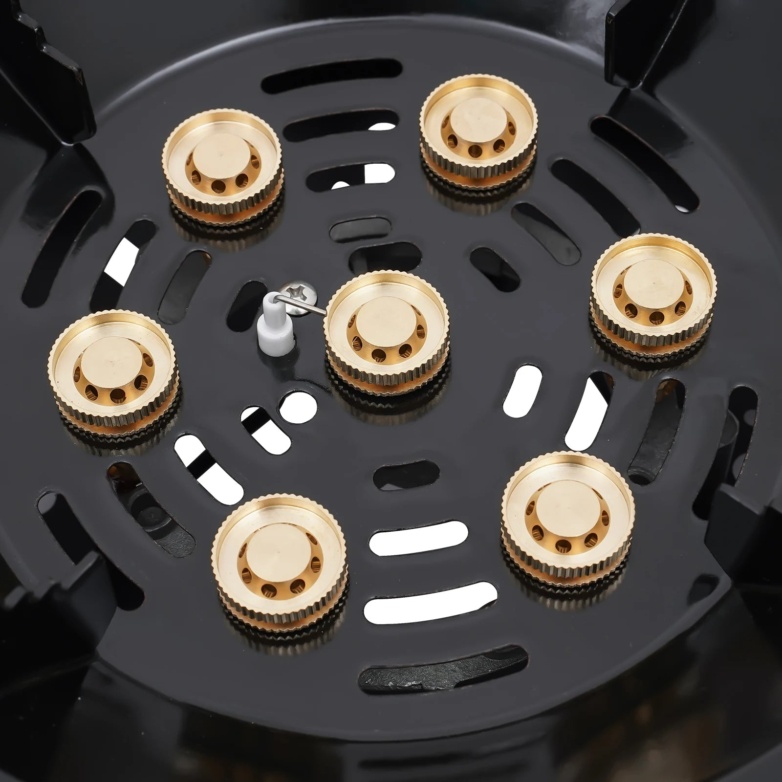 7-Core Camping Stove High-Power Strong Fire Portable Tourist Gas Burner Windproof Electronic Ignition Camping Equipment 21000W