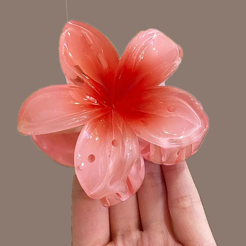 Hawaiian Gradient Hair Clips Flower Beach Vacation Style - Smarsty