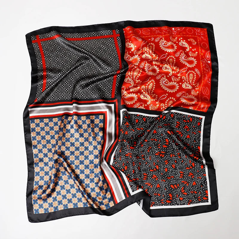 Luxury Satin Silk Scarf for Women Sun Protection - Smarsty