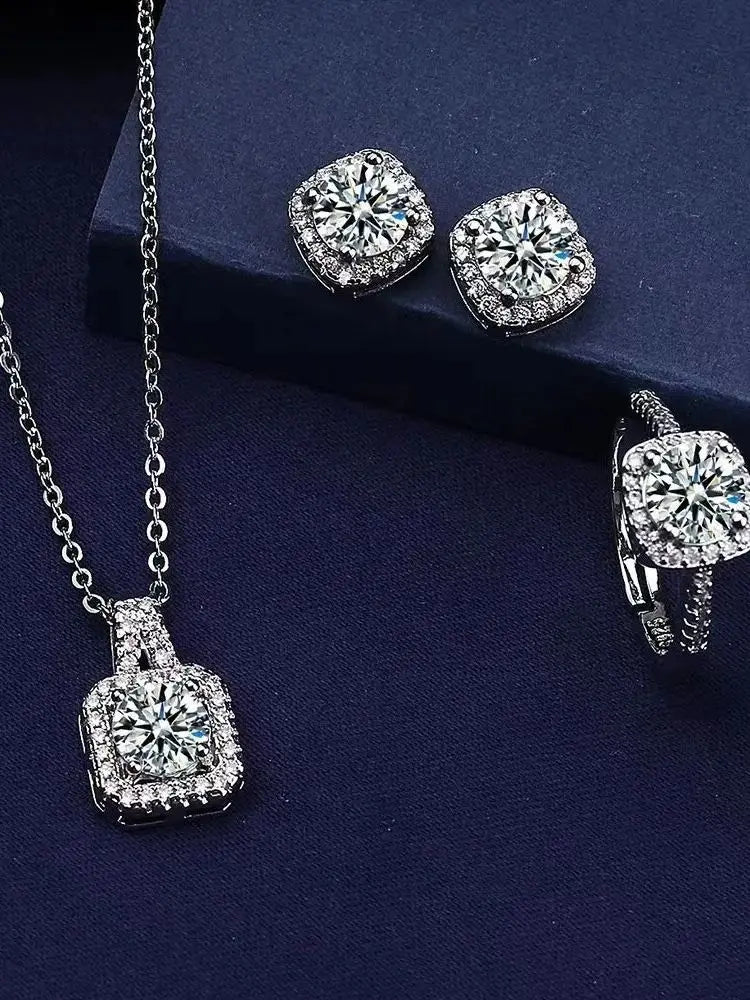 Luxury Cube Jewelry Set for Women Elegant Gift - Smarsty