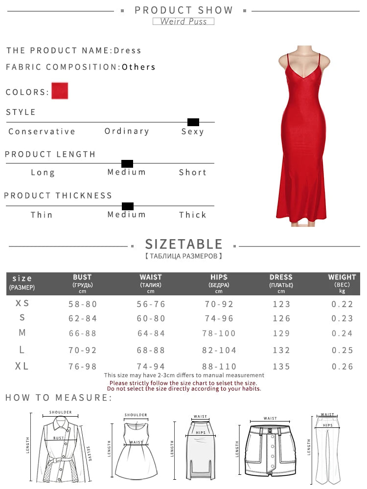 Weird Puss Sexy Backless Women Evening Maxi Dress Folds V-Neck Sleeveless Coquette Elegant Mermaid Matching Banquet Prom Bodycon - Smarsty