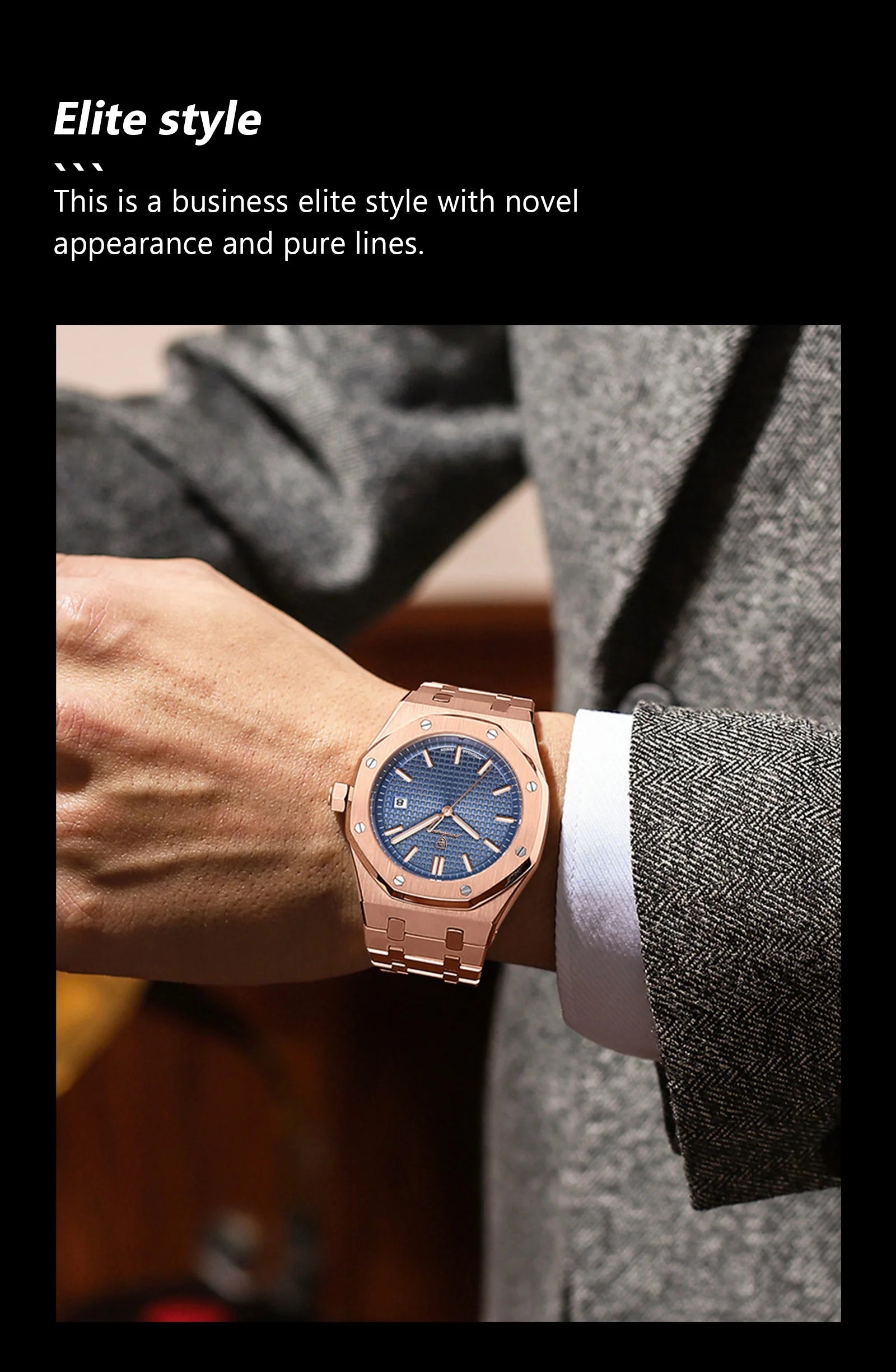 Luxury Waterproof Quartz Wristwatch for Men - Smarsty